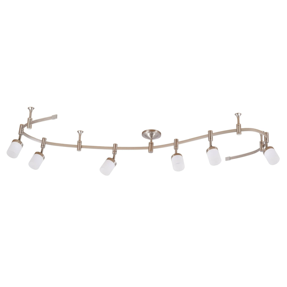 Catalina Lighting 96” 6-Light LED Flex Track Brushed Nickel