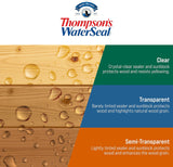 Thompson??s WaterSeal Transparent Waterproofing Wood Stain and Sealer, Harvest Gold, 1 Gallon