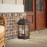 Smart Solar 3900KR1 San Rafael Estate Style Solar Lantern, 22-Inch, Antique-Bronze