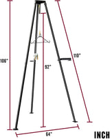 YIELDEDLAND 500lb Capacity Tripod Game Hoist Deer Hanger and Complete Hoist Kit with Gambrel and Manual Winch for Hunting Season Game up to 500 Pound