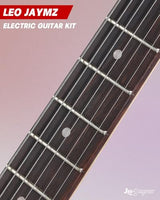 Leo Jaymz 39 Full Size ST Style Electric Guitar Starter Kit with SSH Pickup, 5W Portable Amp, Tuner, Gig Bag, Strap & Accessories (Violet Ocean)