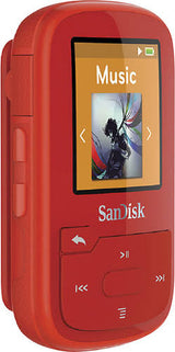SanDisk 16GB Clip Sport Plus MP3 Player Sdmx28-016g-a46r – Red