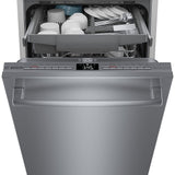 Bosch – 800 Series 18 Top Control Smart Built-In Dishwasher with 3rd Rack and 44 dBA – Silver