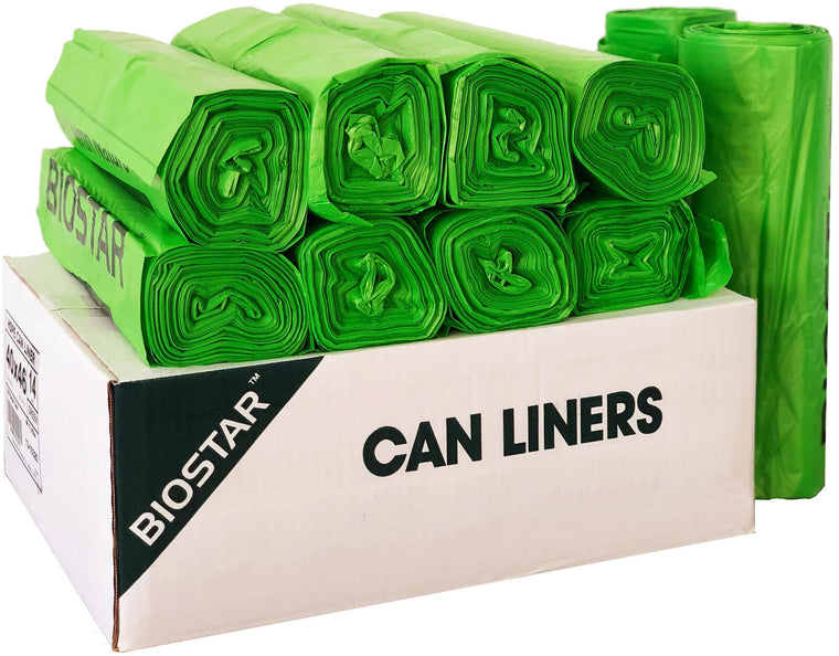Reli. Biodegradable 40-45 Gallon Trash Bags (250 Count) | Bulk Green