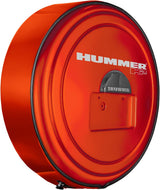 Boomerang Hummer H2 (05-10) – Color Matched MasterSeries Hard Tire Cover – (Color Matched Plastic Face & Stainless Steel Ring) – Hummer H2 Logo – Pewter Metallic