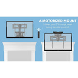 Motorized Fireplace TV Wall Mount | Fits 40-70 inch TV Screen | Mount It! MI-386