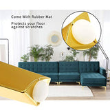 7 Triangle Furniture Legs,A Set of 4??Modern Metal Diamond Triangle Furniture Feet DIY Replacement Gold for Cabinet Cupboard Sofa Table Couch legs Couch Chair Legs (7 / 17.5cm, Golden)