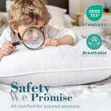 viewstar Bed Pillows King Size Set of 2, Hotel Quality, Down Alternative Big Pillow for Back, Stomach or Side Sleepers, Firm