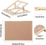 Becko US Puzzle Board & Bracket Set/Wooden Puzzle Board Kit/Jigsaw Puzzle Plateau – with Puzzle Board for Up to 1500 Pieces