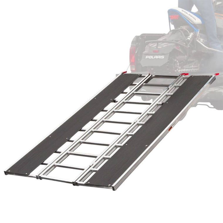 Black Ice 94×22 x 54×22 Snowmobile Loading Ramp with Extra Wide Glides
