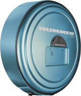 Boomerang Hummer H2 (05-10) – Color Matched MasterSeries Hard Tire Cover – (Color Matched Plastic Face & Stainless Steel Ring) – Hummer H2 Logo – Pewter Metallic