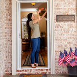 Larson Brisa 36-in x 96-in Brown Aluminum Frame Retractable Screen Door | 77210481