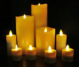 Luminara Flameless Rechargeable Tea Lights Unscented White 4 Pieces