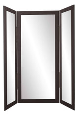 BrandtWorks Full Body Black Trifold Dressing Mirror
