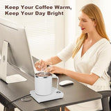 Coffee Mug Warmer & Mug Set for Desk, Electric Coffee Cup Warmer with 16oz Heated Mug, Smart Coffee Heater with Auto Shut Off for Office/Home, Christmas/Birthday/Coffee Gifts for Men & Women,Black