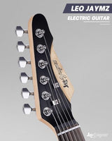 Leo Jaymz 39 Full Size ST Style Electric Guitar Starter Kit with SSH Pickup, 5W Portable Amp, Tuner, Gig Bag, Strap & Accessories (Violet Ocean)