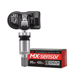 Autel TPMS Sensor MX-Sensor TPS218-315MHz+433MHz 2 in 1 Dual Frequency Replaced OEM Tire Pressure Sensor Universal Programmable Screw-in Sensor Sets of 4 (Rubber Valves)
