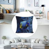Cushion Pillow Cover Ocean Sea Starfish Zippered Pillow Cover Underwater Sea World Fish Nautical Ocean Throw Pillow Covers 18×18 Pillows for Couch Sofa Patio Furniture Home Decor