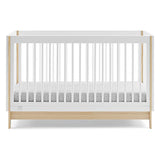 GAP babyGap Tate 4-in-1 Convertible Crib – Greenguard Gold Certified, Bianca White/Natural