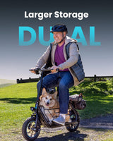 Gyroor Electric Scooter with Basket & Seat, 550W, 20 Mile Range