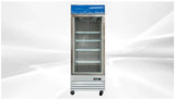 31 in. Single Glass Door Food Merchandiser Commercial Freezer, 23 cu. ft.