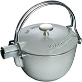 Staub Cast Iron 1-qt Round Tea Kettle – Basil, Made in France