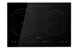 2 Piece Kitchen Appliances Packages Including Portable 2 Heating Elments Induction Cooktop and 30 Under Cabinet Range Hood