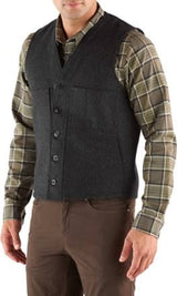 Filson Mackinaw Wool Vest, Charcoal, Large