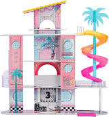 LOL Surprise OMG House of Surprises ?C New Real Wood Dollhouse with 85+ Surprises, 4 Floors, 10 Rooms, Elevator, Spiral Slide, Pool, Movie Theater Drive Thru, Rooftop- Toy Gift for Girls Ages 4 5 6 7+