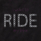 CafePress I Want To Ride My Bike Infant Bodysuit Baby Romper Dark