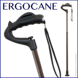 Ergocane Fully Adjustable Ergonomic Cane (Brown)