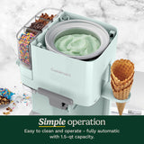 Cuisinart Soft Serve Ice Cream Machine- Mix It In Ice Cream Maker for Frozen Yogurt, Sorbet, Gelato, Drinks 1.5 Quart, White, ICE-48