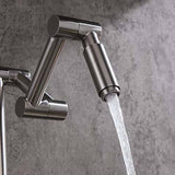 KunMai Stainless Steel Pot Filler Faucet Deck Mounted Kitchen Sink Faucet in BR
