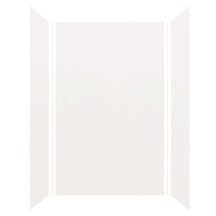 Transolid Expressions 32-in x 60-in x 96-in Glue to Wall Tub/Shower Wall Kit in White