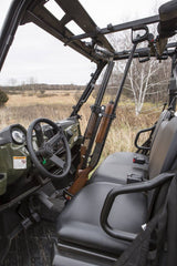 Double UTV Cab Floor Mount Gun Rack Adjustable Vertical Gun Rack Floor Holder 20073