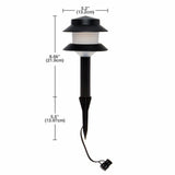 Paradise GL22627 Low Voltage Plastic 4W Path Light (Black, 8 Pack)