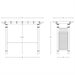 Vita 88??? x 32??? x 86.5??? Fairfield Grande Vinyl Arbor, White, VA84231