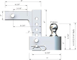 Uriah Products Aluma-Tow 6 Drop Ball Mount for 2 Receiver (UT623410)