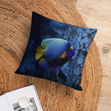 Cushion Pillow Cover Ocean Sea Starfish Zippered Pillow Cover Underwater Sea World Fish Nautical Ocean Throw Pillow Covers 18×18 Pillows for Couch Sofa Patio Furniture Home Decor