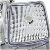 DNA Motoring for 92-96 Ford F150/F250/F350/Bronco 6pcs Headlight+Corner/Side Marker Lamps Chrome/Clear 5 Gen 93 94 95 Left+Right