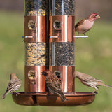 Perky-Pet 7103-2 Copper Finish Triple Tube Bird Feeder