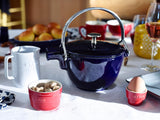 Staub Cast Iron 1-qt Round Tea Kettle – Basil, Made in France