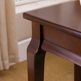 Leick Home Stratus Narrow Chairside Table, Heartwood Cherry