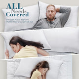 viewstar Bed Pillows King Size Set of 2, Hotel Quality, Down Alternative Big Pillow for Back, Stomach or Side Sleepers, Firm