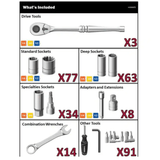 Husky Mechanics Tool Set?? 290-Piece (H290MTS)