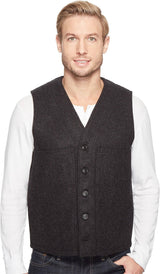 Filson Mackinaw Wool Vest, Charcoal, Large