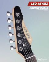 Leo Jaymz 39 Full Size ST Style Electric Guitar Starter Kit with SSH Pickup, 5W Portable Amp, Tuner, Gig Bag, Strap & Accessories (Violet Ocean)