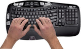 Logitech MK550 Wireless Wave K350 Keyboard and Mouse Combo ?? Includes Keyboard and Mouse, Long Battery Life, Ergonomic Wave Design with Wireless Mouse (with Mouse)