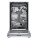 Bosch – 800 Series 18 Top Control Smart Built-In Dishwasher with 3rd Rack and 44 dBA – Silver
