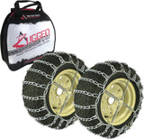 The ROP Shop Pair of 2 Link Tire Chains & Tensioners 23×10.5×12 for Snow Blowers, Lawn & Garden Tractors, Mowers & Riders, UTV, ATV, 4-Wheelers, Utility Vehicles